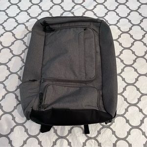 eBags Professional Slim Backpack Gray Convertible Shoulder Strap Carry Travel